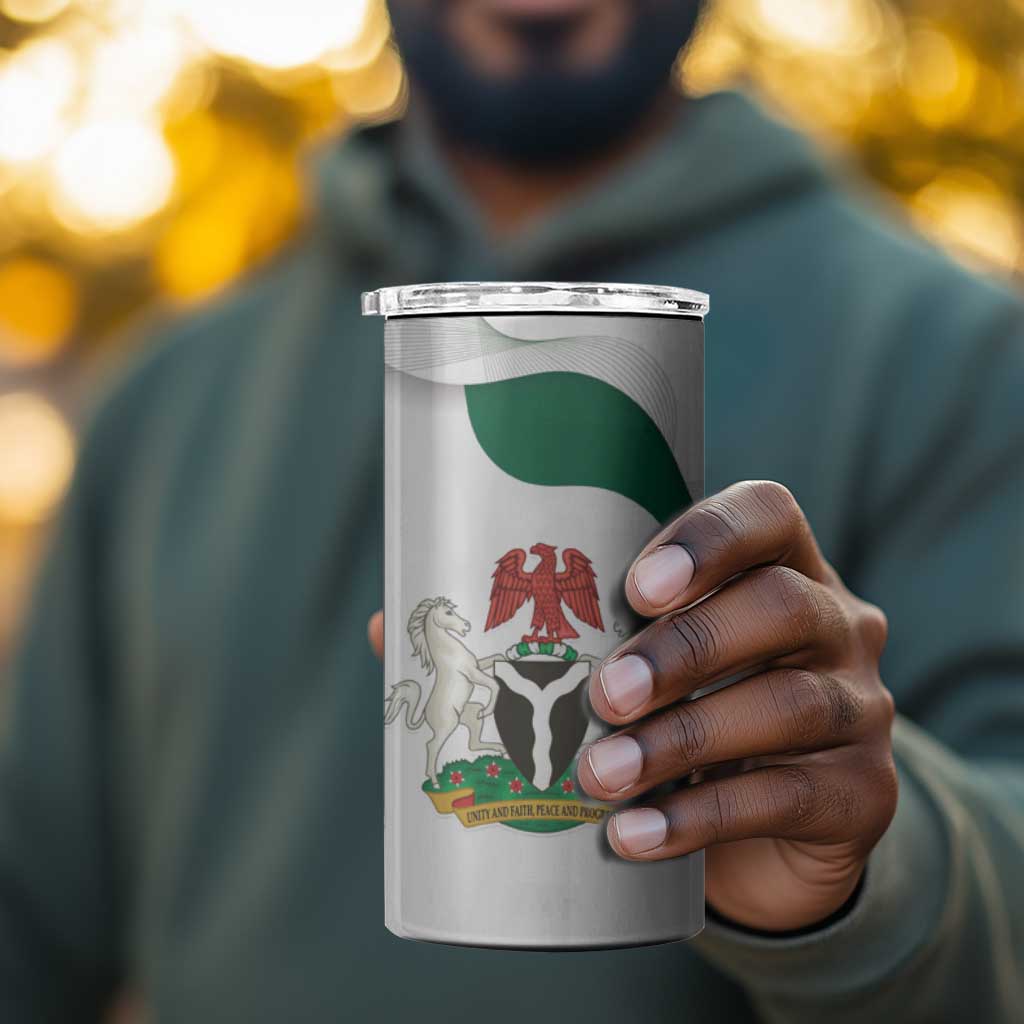 Nigeria Personalized 4 in 1 Can Cooler Tumbler Happy Independence Day - African Pride
