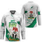 Personalized Nigeria Independence Day Hockey Jersey Unity and Faith Peace and Progress