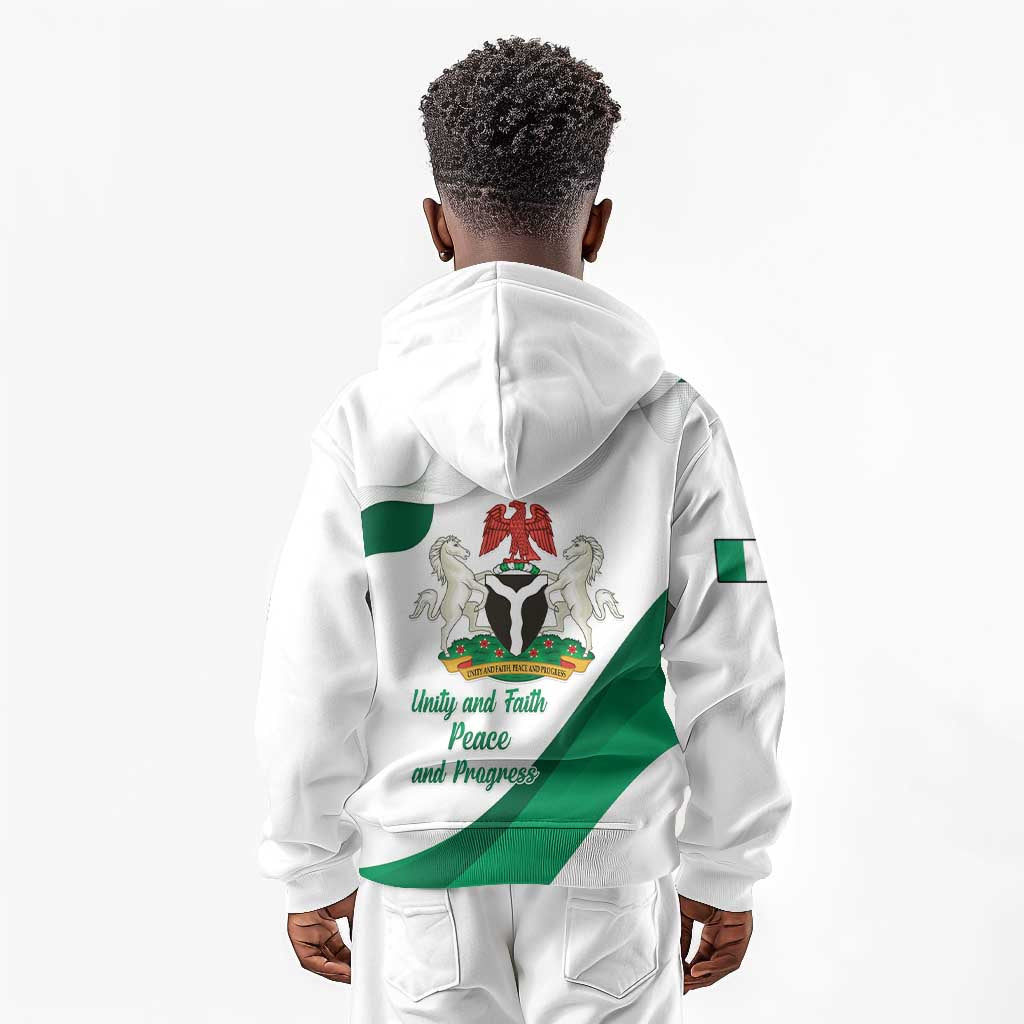 Nigeria Personalized Kid Hoodie Happy Independence Day - African Pride