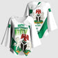 Personalized Nigeria Independence Day Kimono Sleeve Blouse Unity and Faith Peace and Progress