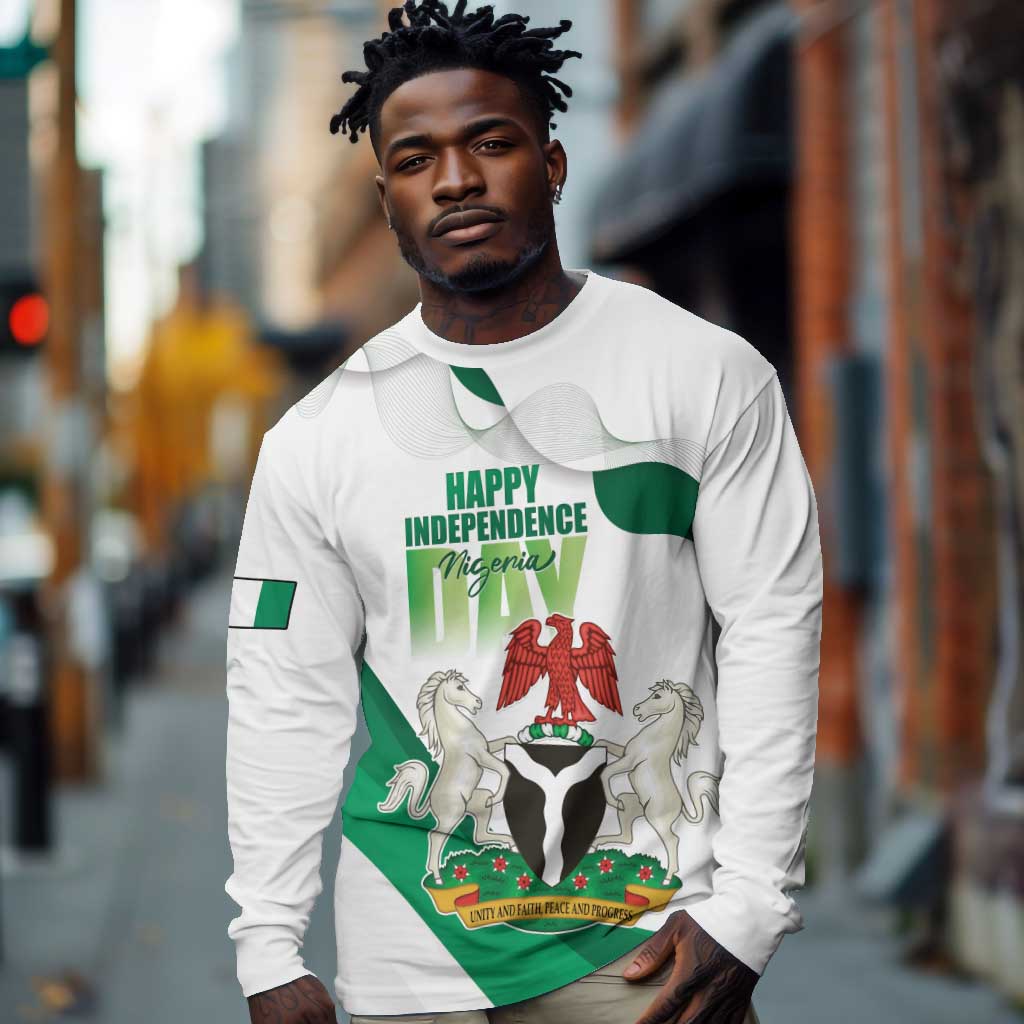 Nigeria Personalized Long Sleeve Shirt Happy Independence Day - African Pride