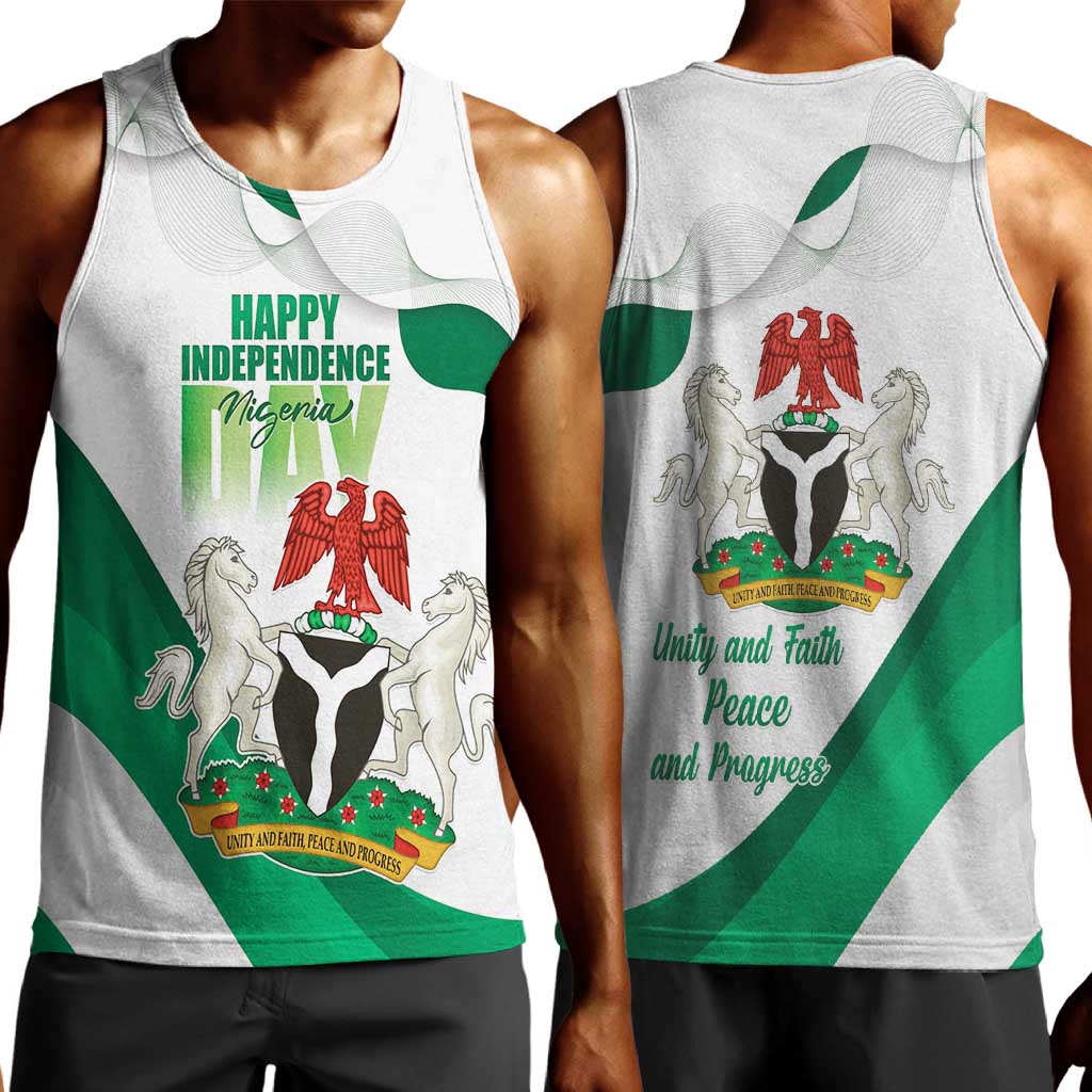 Nigeria Personalized Men Tank Top Happy Independence Day - African Pride