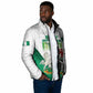 Personalized Nigeria Independence Day Padded Jacket Unity and Faith Peace and Progress
