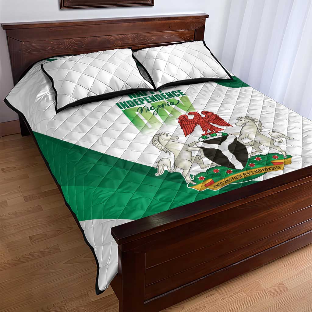 Nigeria Quilt Bed Set Happy Independence Day - African Pride