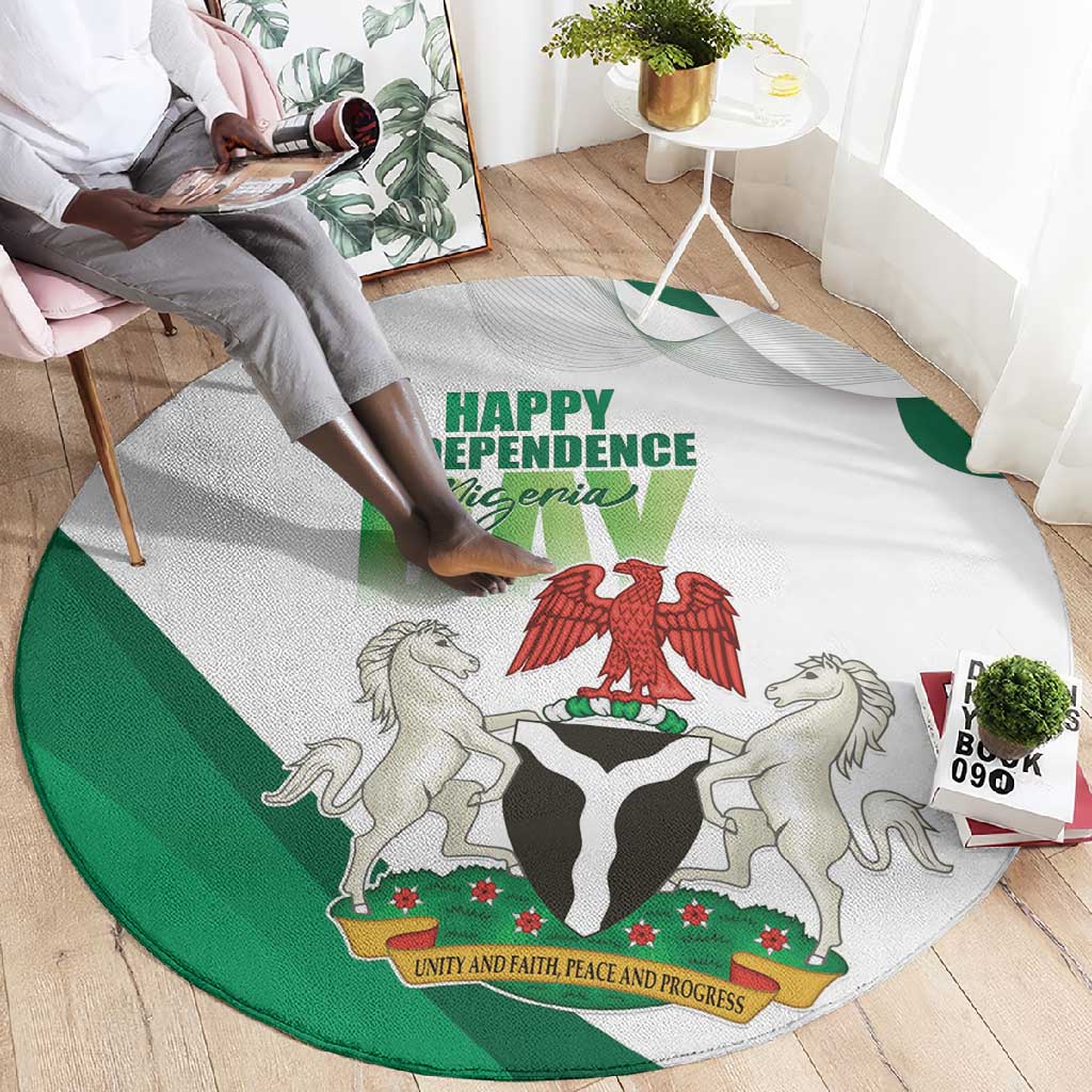 Nigeria Round Carpet Happy Independence Day - African Pride