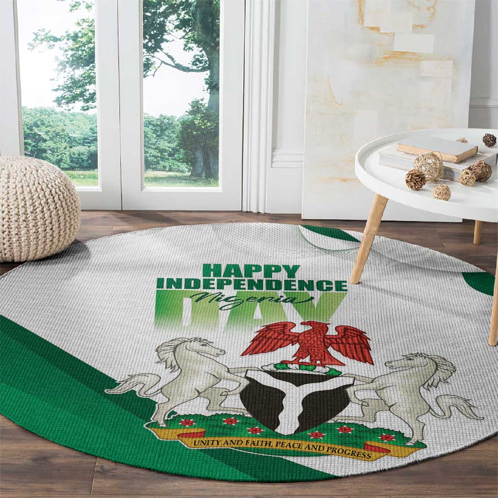 Nigeria Round Carpet Happy Independence Day - African Pride