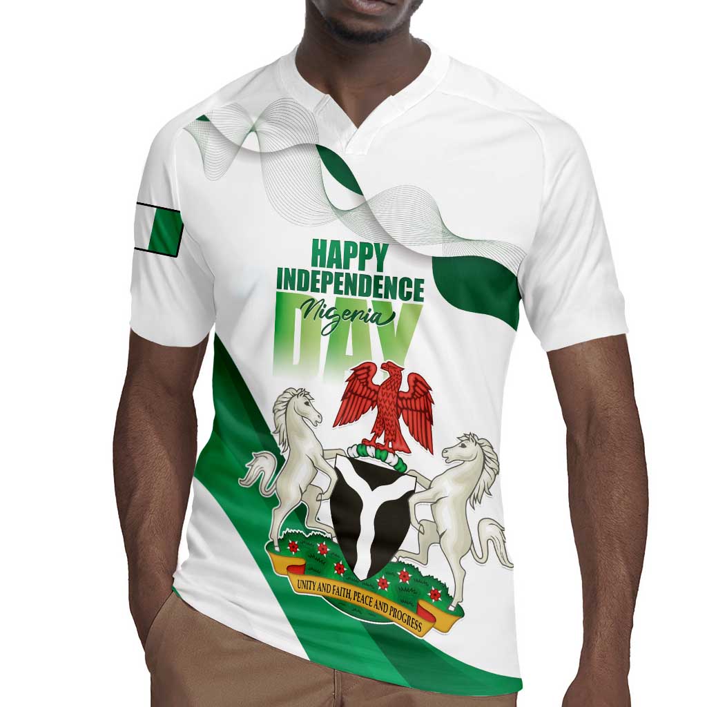 Nigeria Personalized Rugby Jersey Happy Independence Day - African Pride