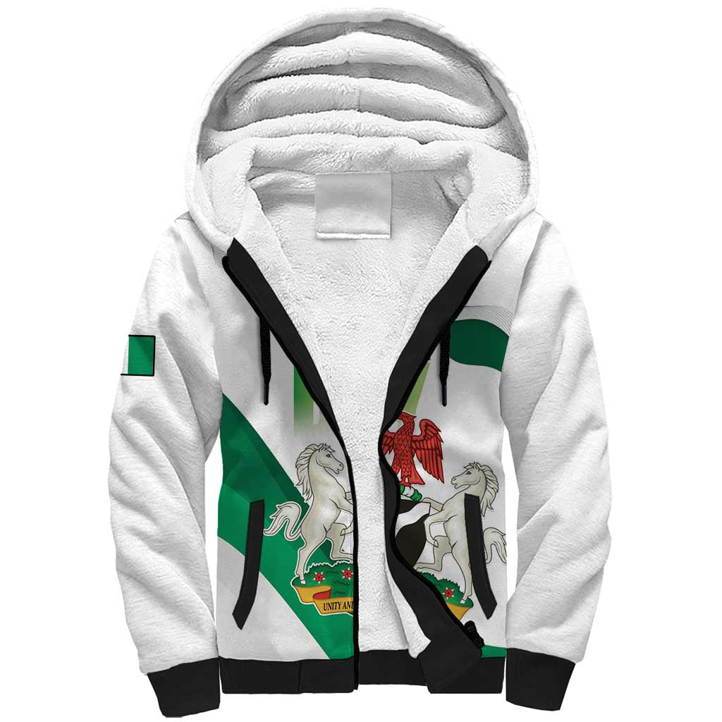 Nigeria Personalized Sherpa Hoodie Happy Independence Day - African Pride