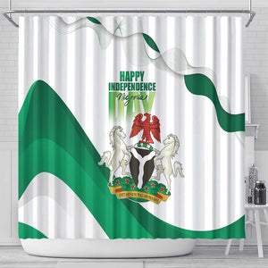 Nigeria Shower Curtain Happy Independence Day - African Pride