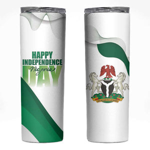 Nigeria Personalized Skinny Tumbler Happy Independence Day - African Pride