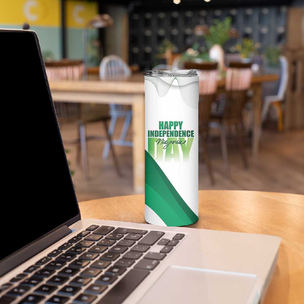 Nigeria Personalized Skinny Tumbler Happy Independence Day - African Pride