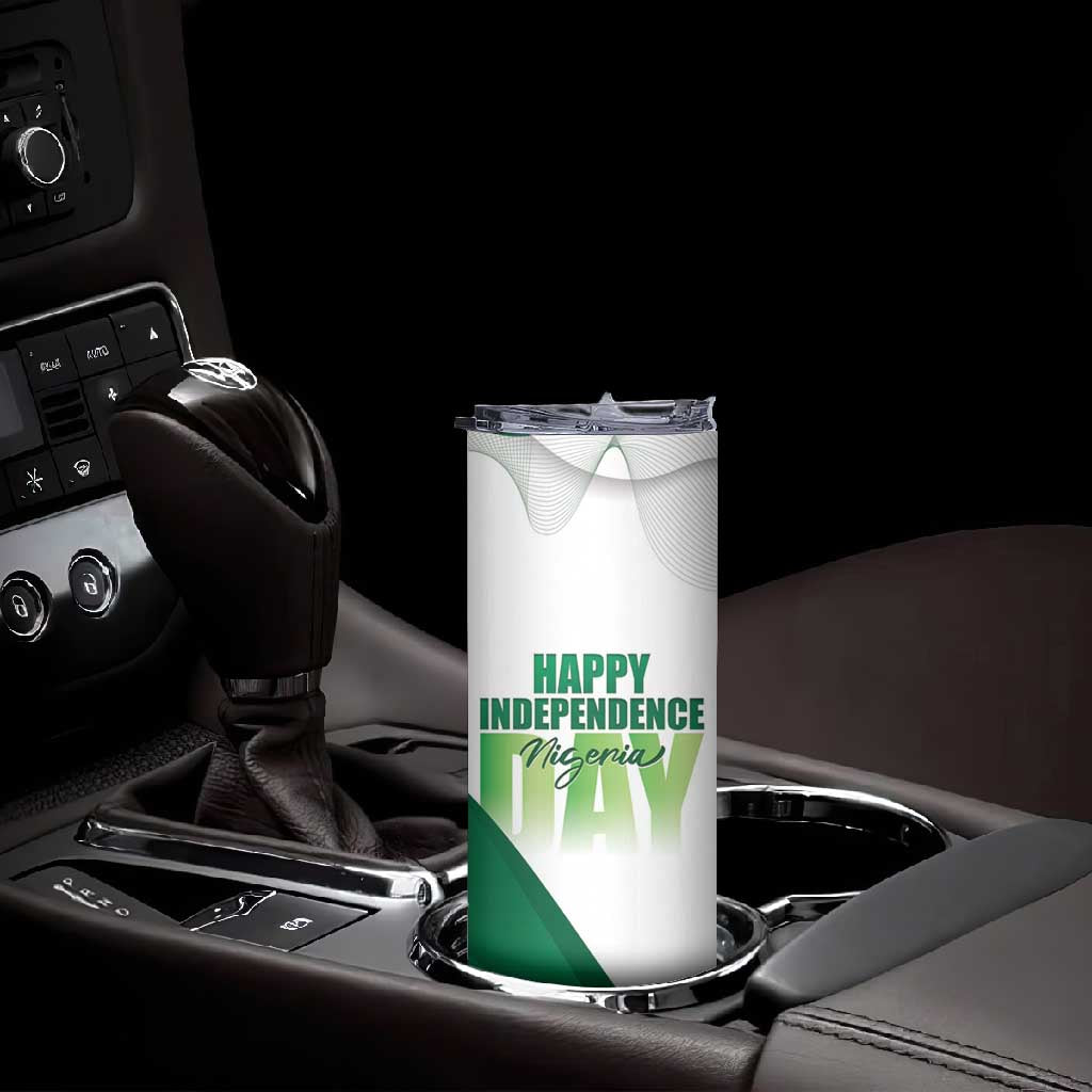Nigeria Personalized Skinny Tumbler Happy Independence Day - African Pride