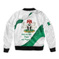 Nigeria Personalized Sleeve Zip Bomber Jacket Happy Independence Day - African Pride