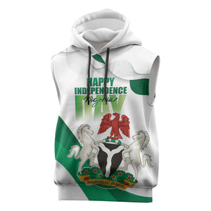 Nigeria Personalized Sleeveless Hoodie Happy Independence Day - African Pride
