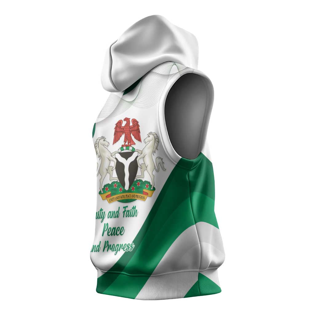Nigeria Personalized Sleeveless Hoodie Happy Independence Day - African Pride