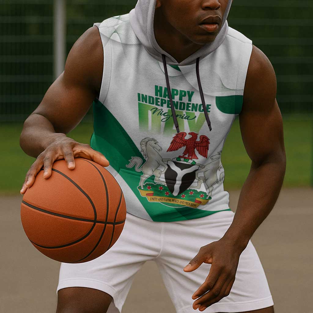 Nigeria Personalized Sleeveless Hoodie Happy Independence Day - African Pride