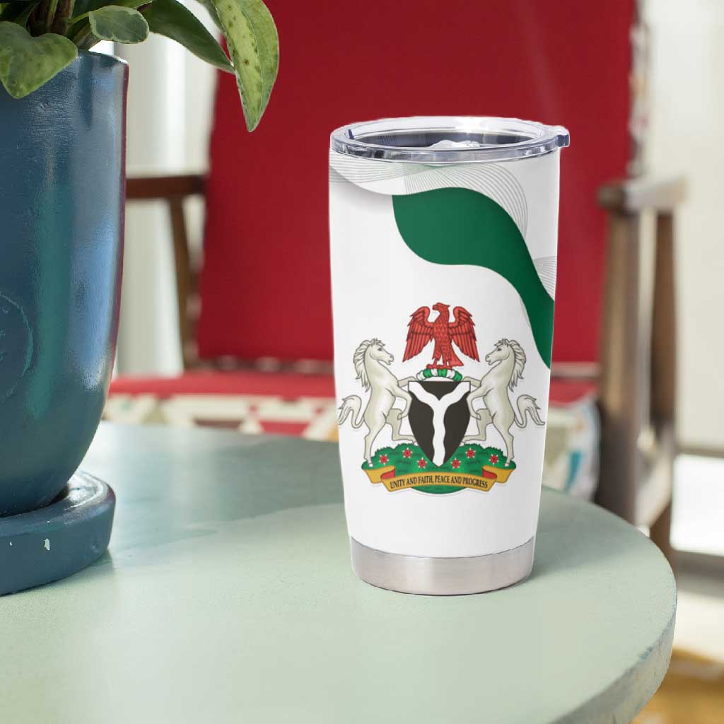 Nigeria Personalized Tumbler Cup Happy Independence Day - African Pride