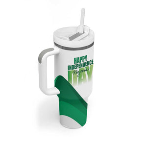Nigeria Personalized Tumbler With Handle Happy Independence Day - African Pride