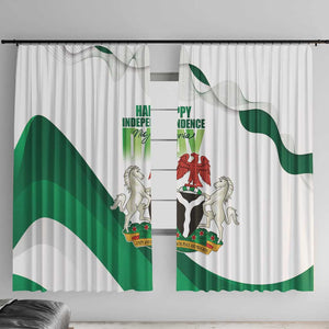 Nigeria Window Curtain Happy Independence Day - African Pride