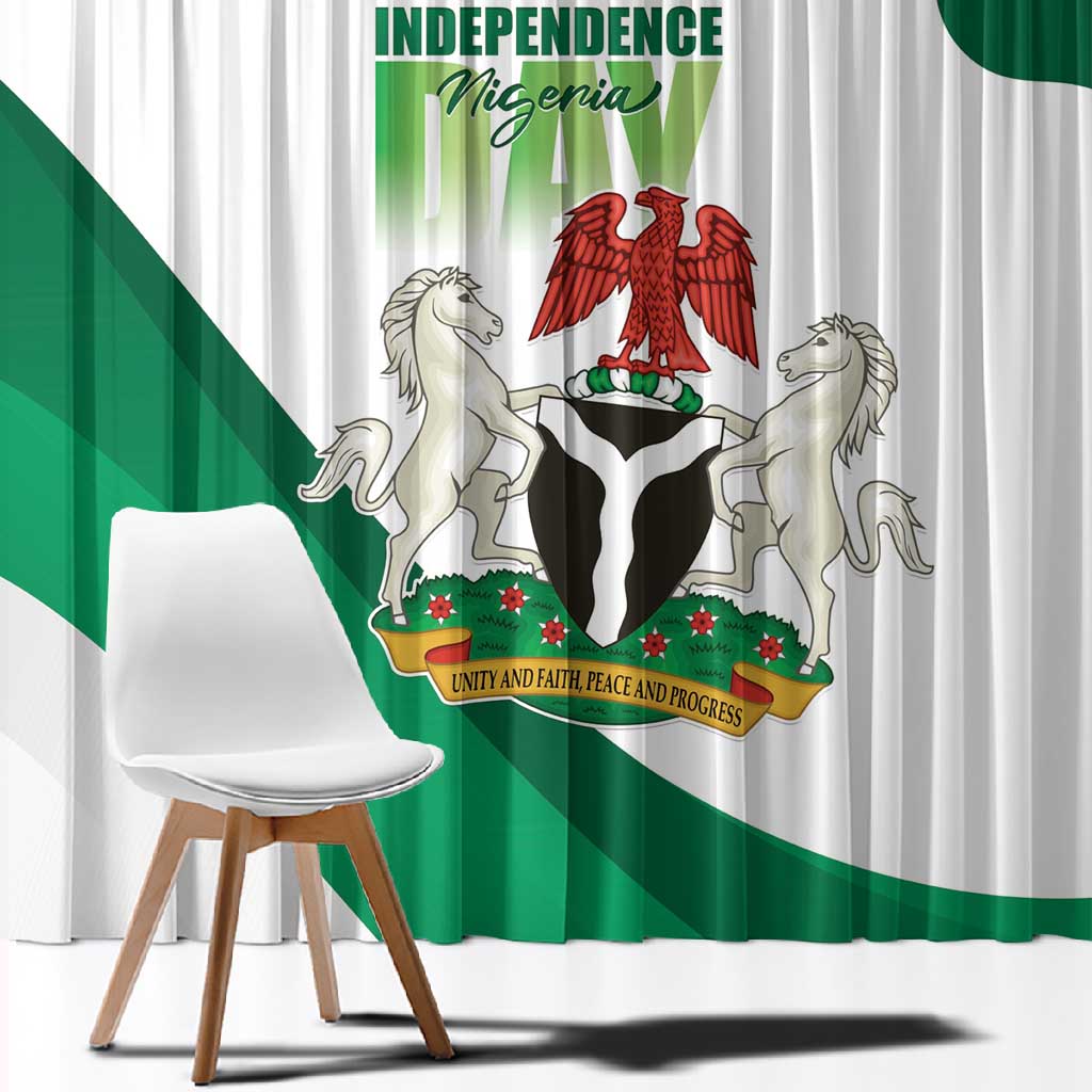 Nigeria Window Curtain Happy Independence Day - African Pride