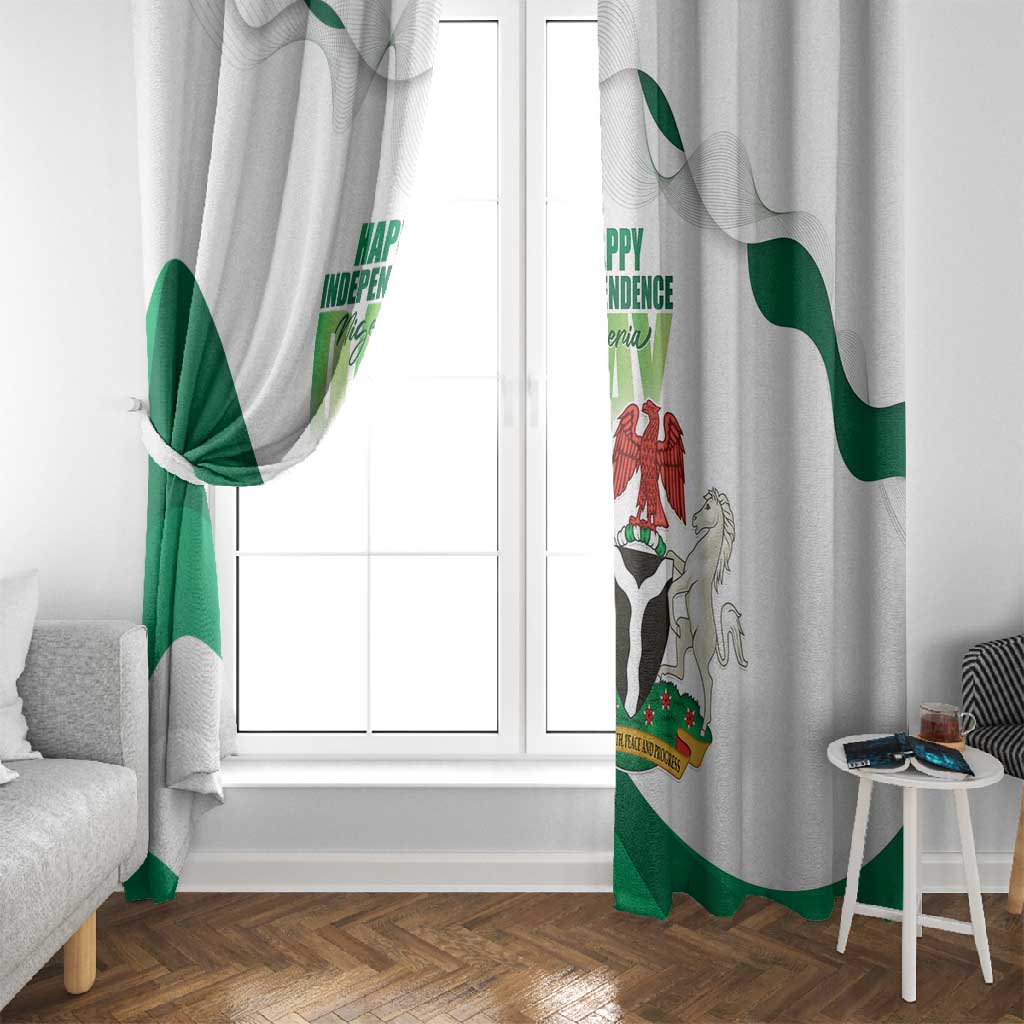Nigeria Window Curtain Happy Independence Day - African Pride