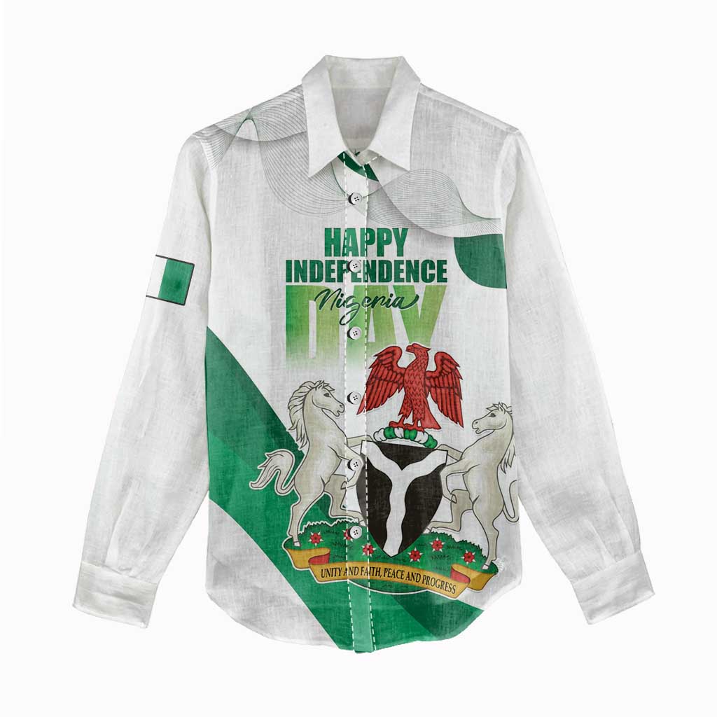 Nigeria Personalized Women Casual Shirt Happy Independence Day - African Pride