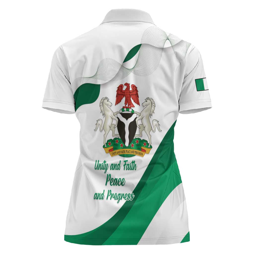 Nigeria Personalized Women Polo Shirt Happy Independence Day - African Pride