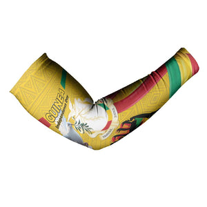 Personalized Guinea Independence Day Arm Sleeves Coat Of Arms With African Pattern