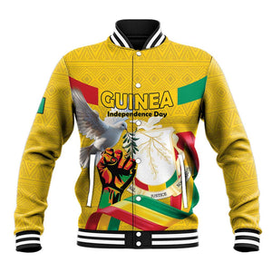 Guinea Personalized Baseball Jacket Happy Independence Day - African Pride