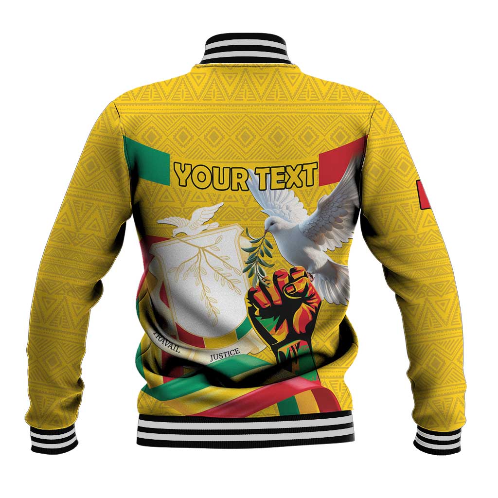 Guinea Personalized Baseball Jacket Happy Independence Day - African Pride