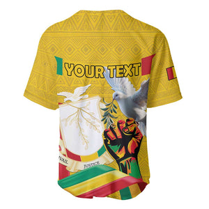 Guinea Personalized Baseball Jersey Happy Independence Day - African Pride