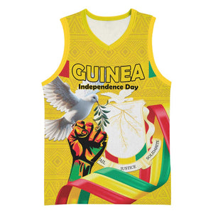 Guinea Personalized Basketball Jersey Happy Independence Day - African Pride