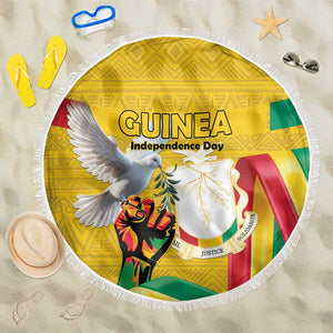 Guinea Beach Blanket Happy Independence Day - African Pride