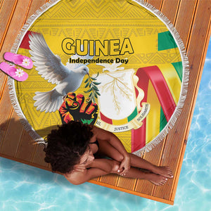 Guinea Beach Blanket Happy Independence Day - African Pride