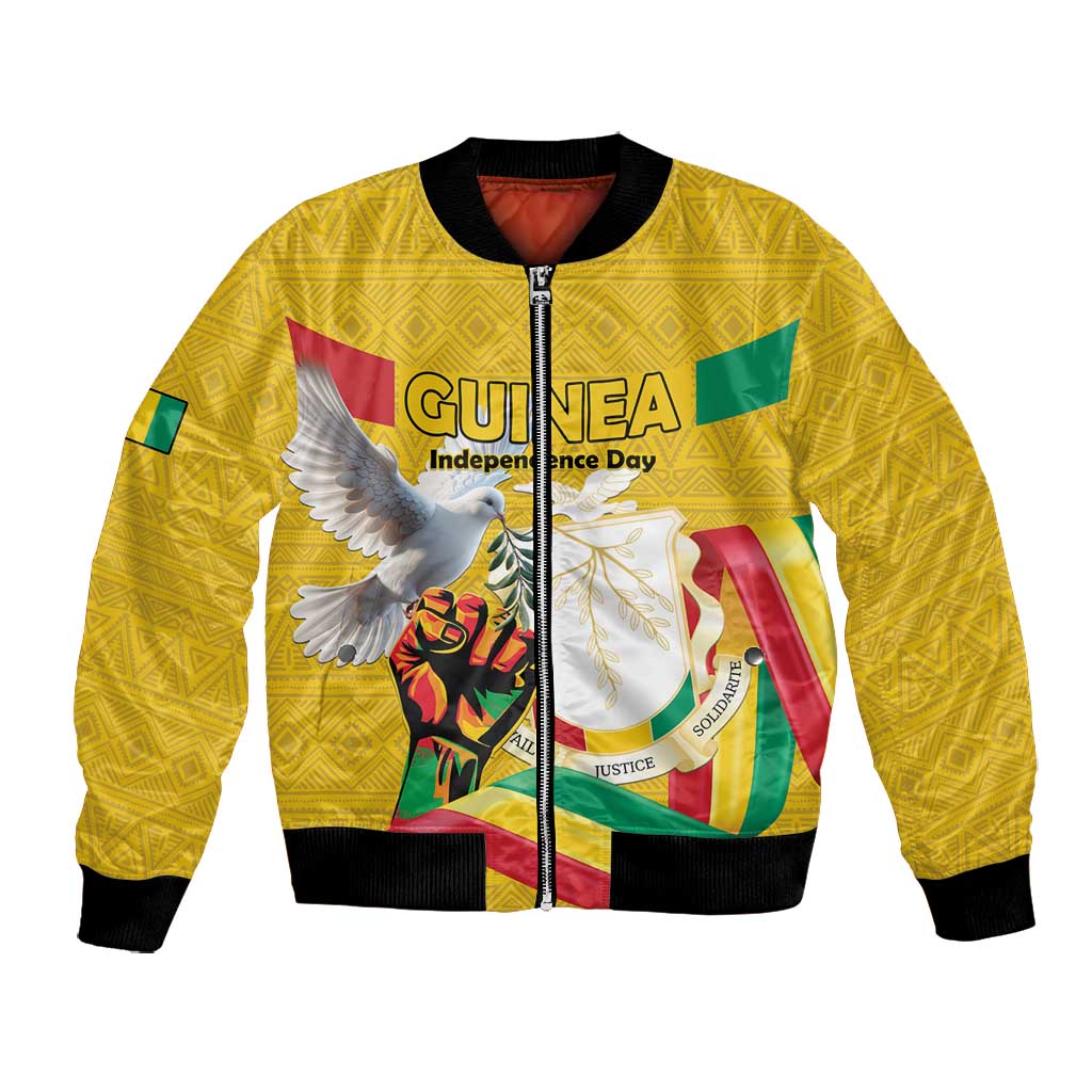 Guinea Personalized Bomber Jacket Happy Independence Day - African Pride