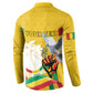 Personalized Guinea Independence Day Button Sweatshirt Coat Of Arms With African Pattern