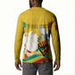 Personalized Guinea Independence Day Button Sweatshirt Coat Of Arms With African Pattern