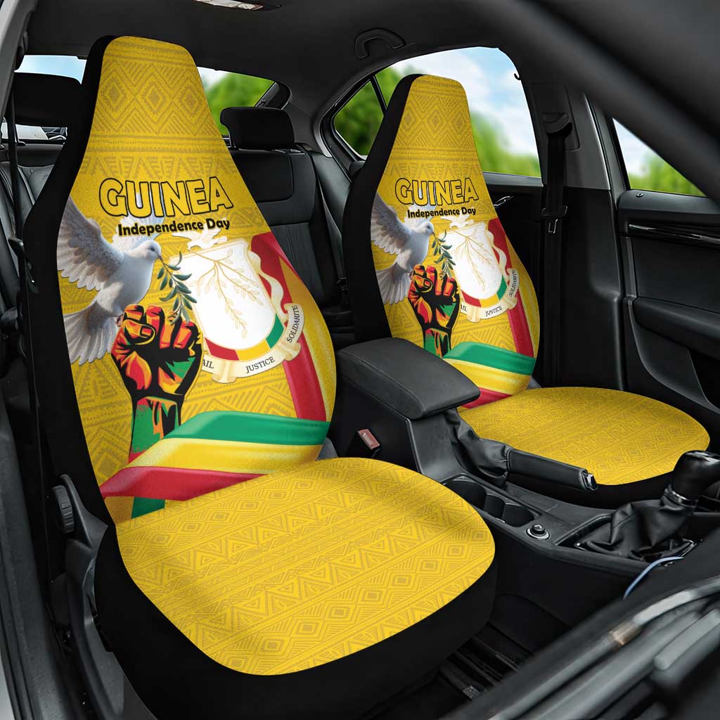 Guinea Car Seat Cover Happy Independence Day - African Pride