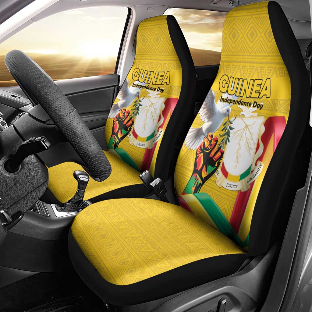 Guinea Car Seat Cover Happy Independence Day - African Pride
