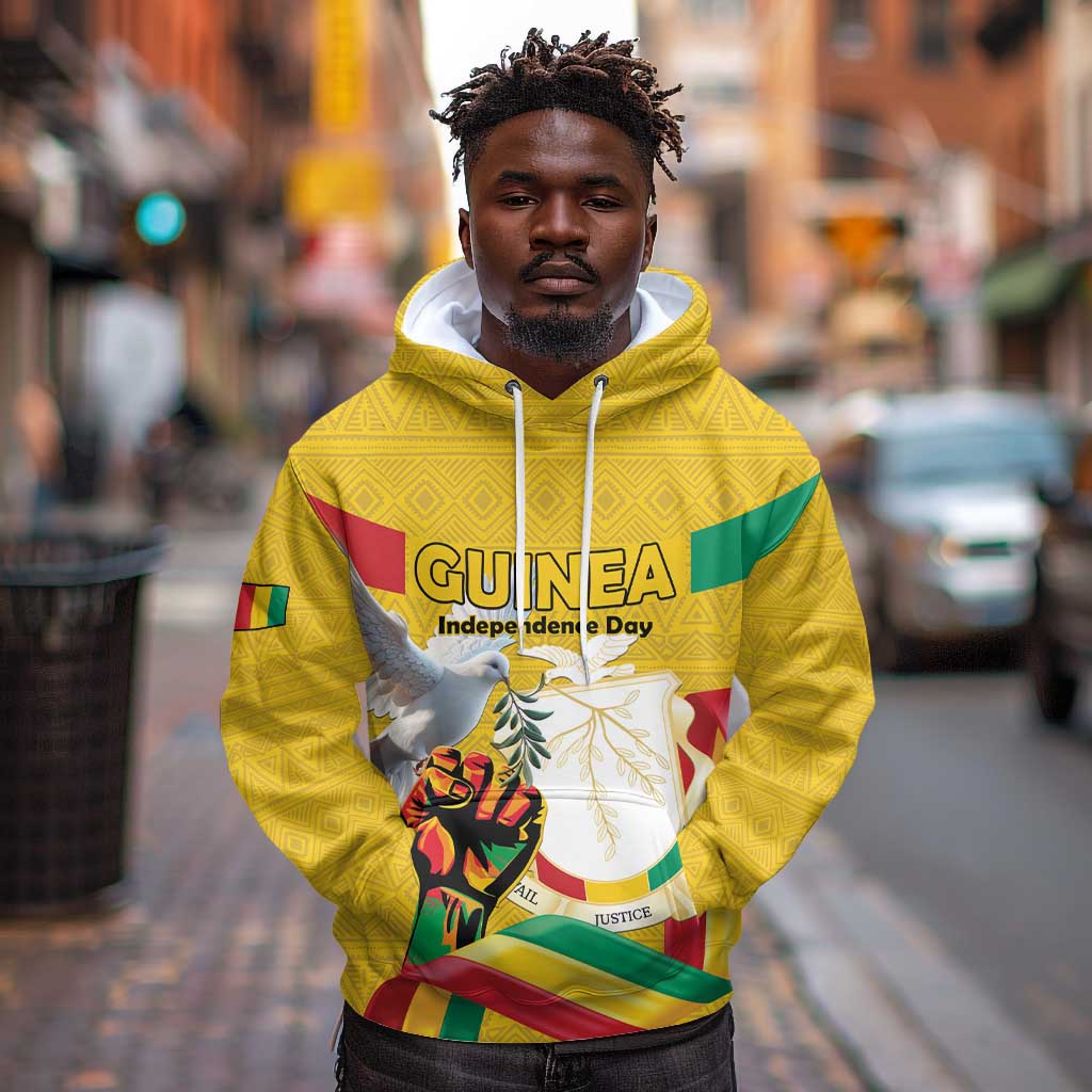 Guinea Personalized Hoodie Happy Independence Day - African Pride