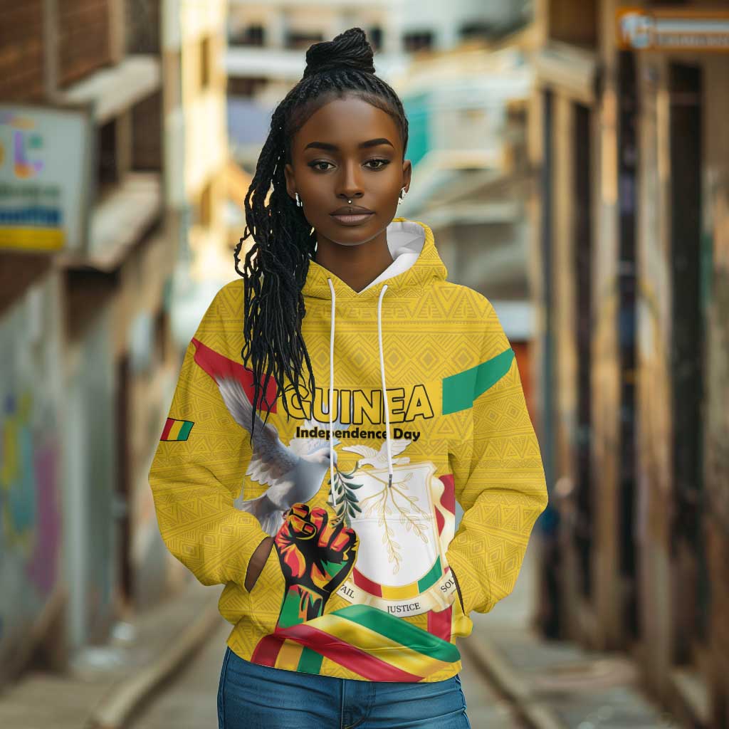 Guinea Personalized Hoodie Happy Independence Day - African Pride