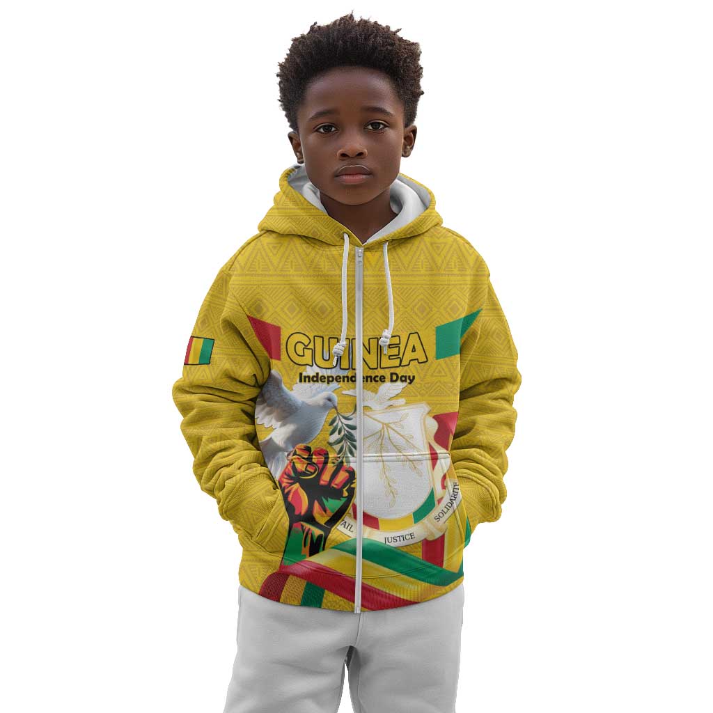 Guinea Personalized Kid Hoodie Happy Independence Day - African Pride