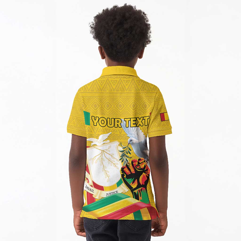Guinea Personalized Kid Polo Shirt Happy Independence Day - African Pride