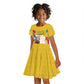 Guinea Personalized Kid Short Sleeve Dress Happy Independence Day - African Pride