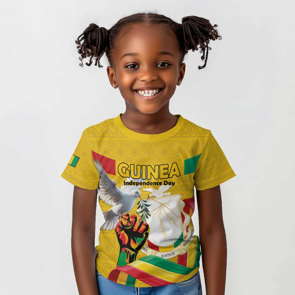 Guinea Personalized Kid T shirt Happy Independence Day - African Pride