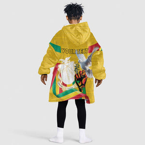 Guinea Personalized Kid Wearable Blanket Hoodie Happy Independence Day - African Pride