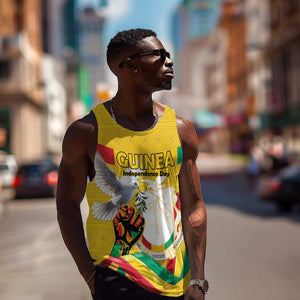 Guinea Personalized Men Tank Top Happy Independence Day - African Pride