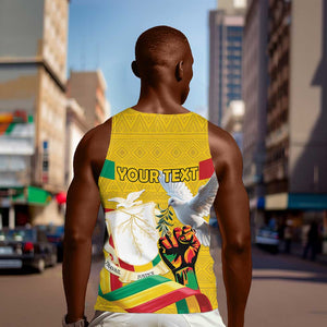 Guinea Personalized Men Tank Top Happy Independence Day - African Pride