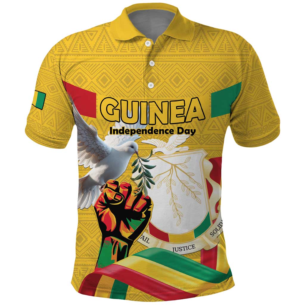 Guinea Personalized Polo Shirt Happy Independence Day - African Pride