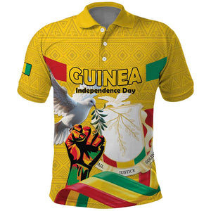 Guinea Personalized Polo Shirt Happy Independence Day - African Pride